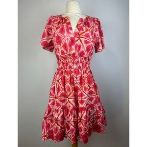 Pink Tie Dye Somerset Mini Dress Size Large